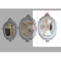 D16 White Gold Bathroom Toilet Vanity Wall Makeup Mirror Front Waterproof Y    173470260521